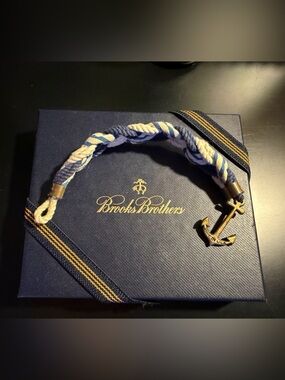 Brooks Brothers / Kiel James Patrick Collaboration Braided Anchor Bracelet